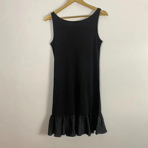 Eileen Fisher Black Silk Slip Dress - Picture 6 of 9